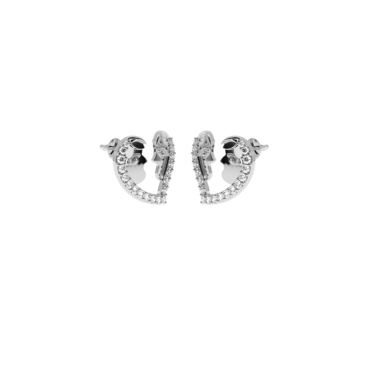Solitairekart -0.33ct Lab Diamond Couple Face Earrings