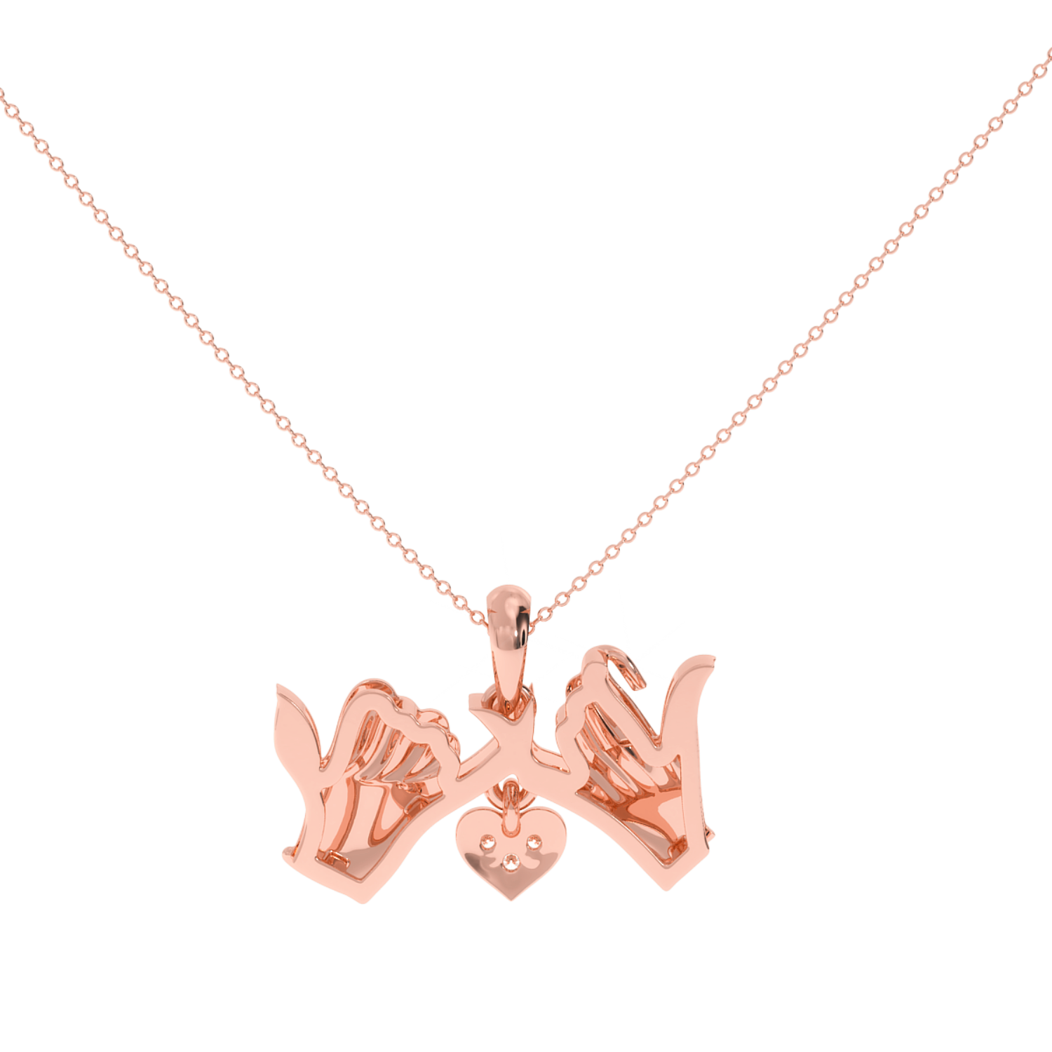 Solitairekart Pinky Promise 0.02 Carat Lab Diamond Pendant