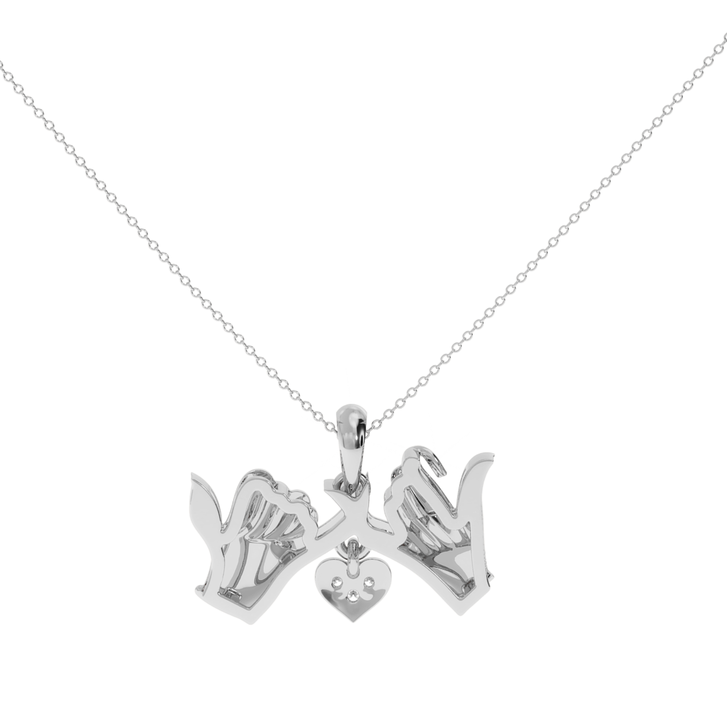 Solitairekart Pinky Promise 0.02 Carat Lab Diamond Pendant