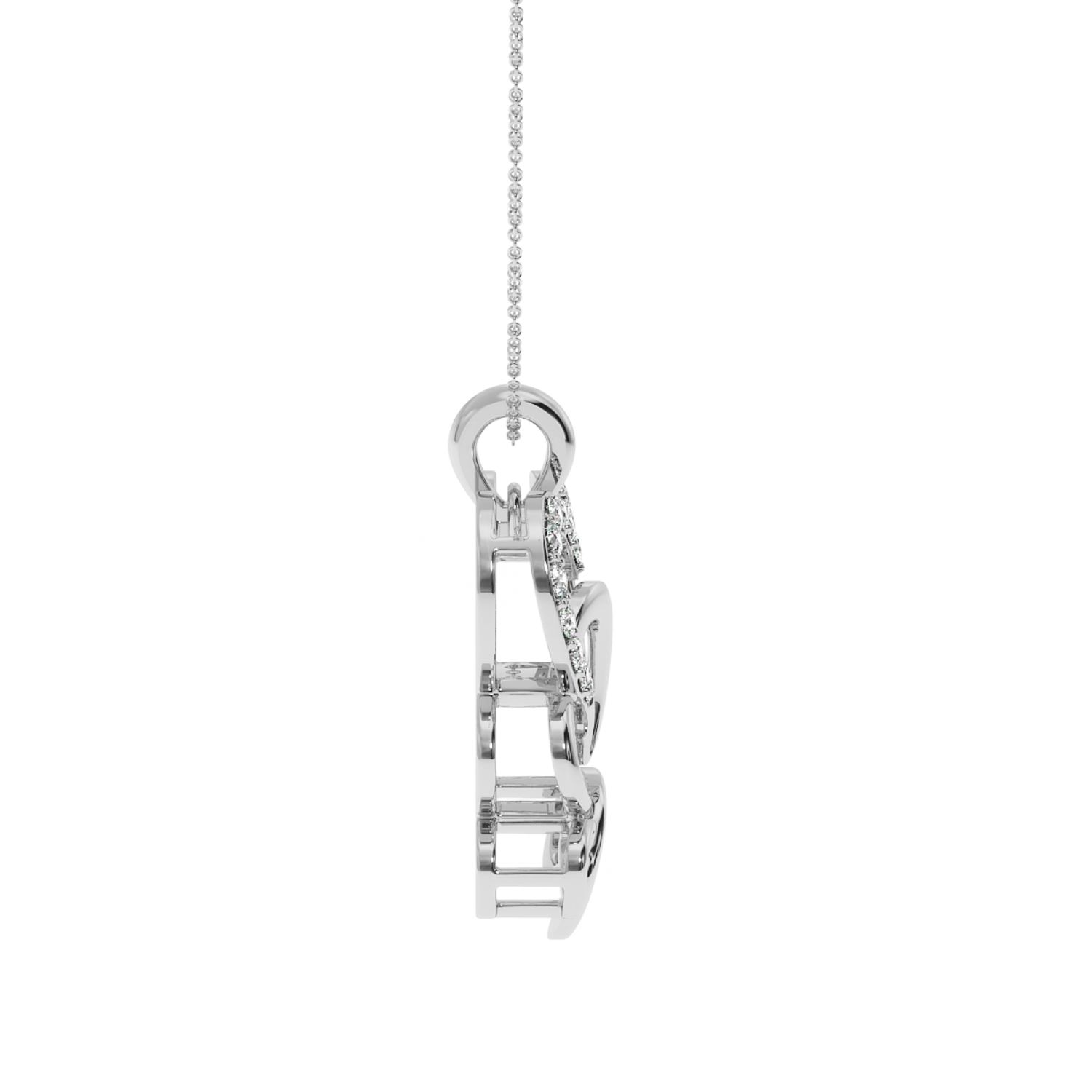 Solitairekart Infinity 0.19 Carat Heart Lab Grown Diamond Pendant