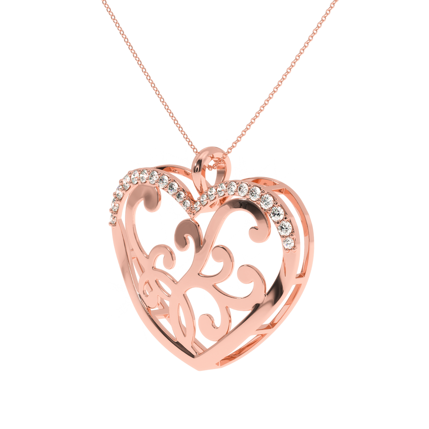 Solitairekart 0.23 Carat Heart Lab Grown Diamond Pendant