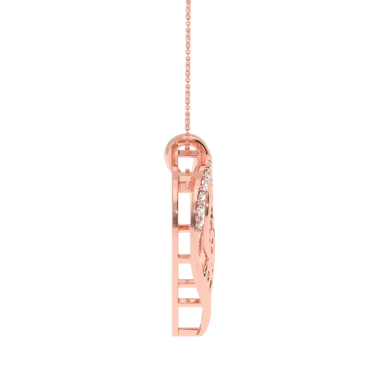 Solitairekart 0.23 Carat Heart Lab Grown Diamond Pendant