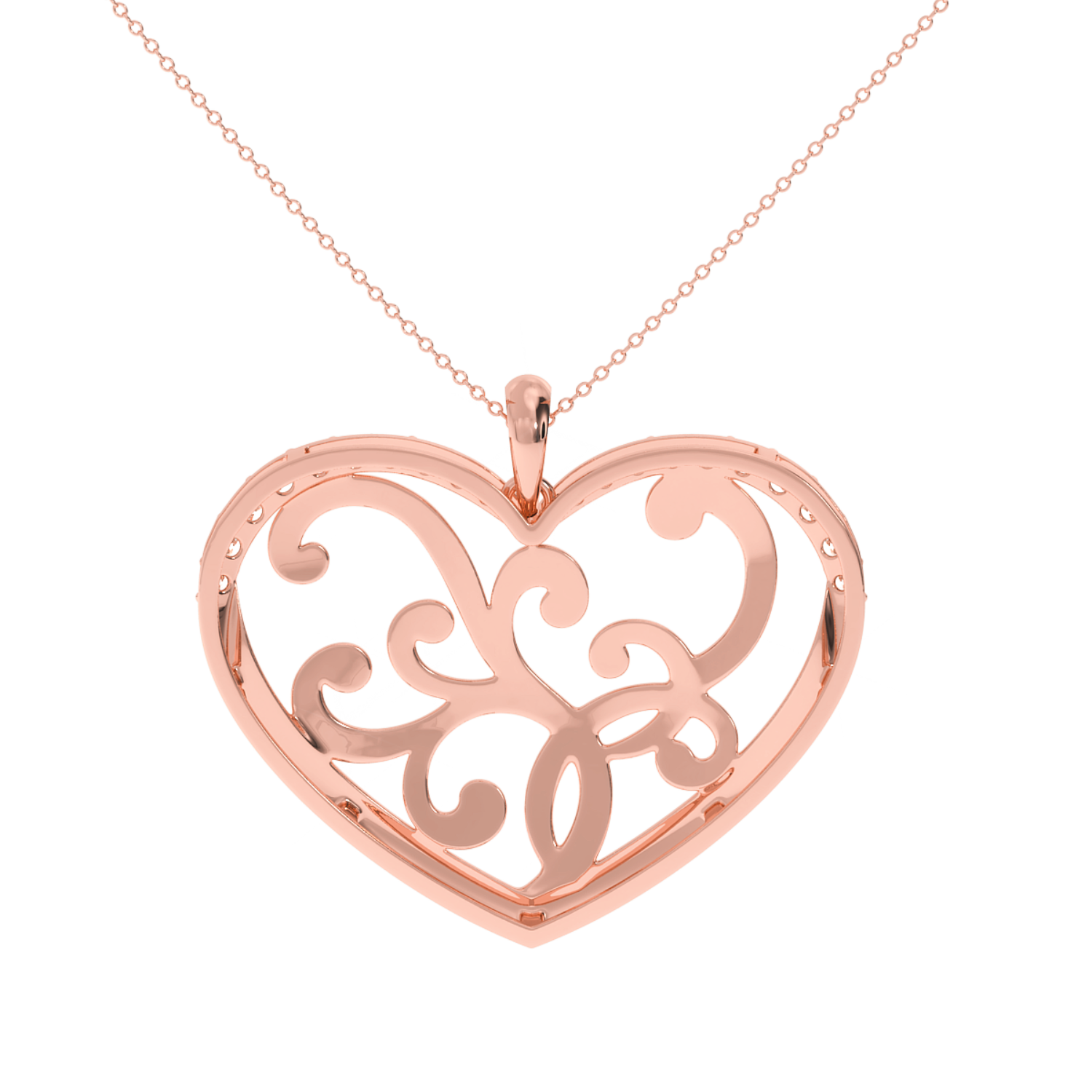 Solitairekart 0.23 Carat Heart Lab Grown Diamond Pendant