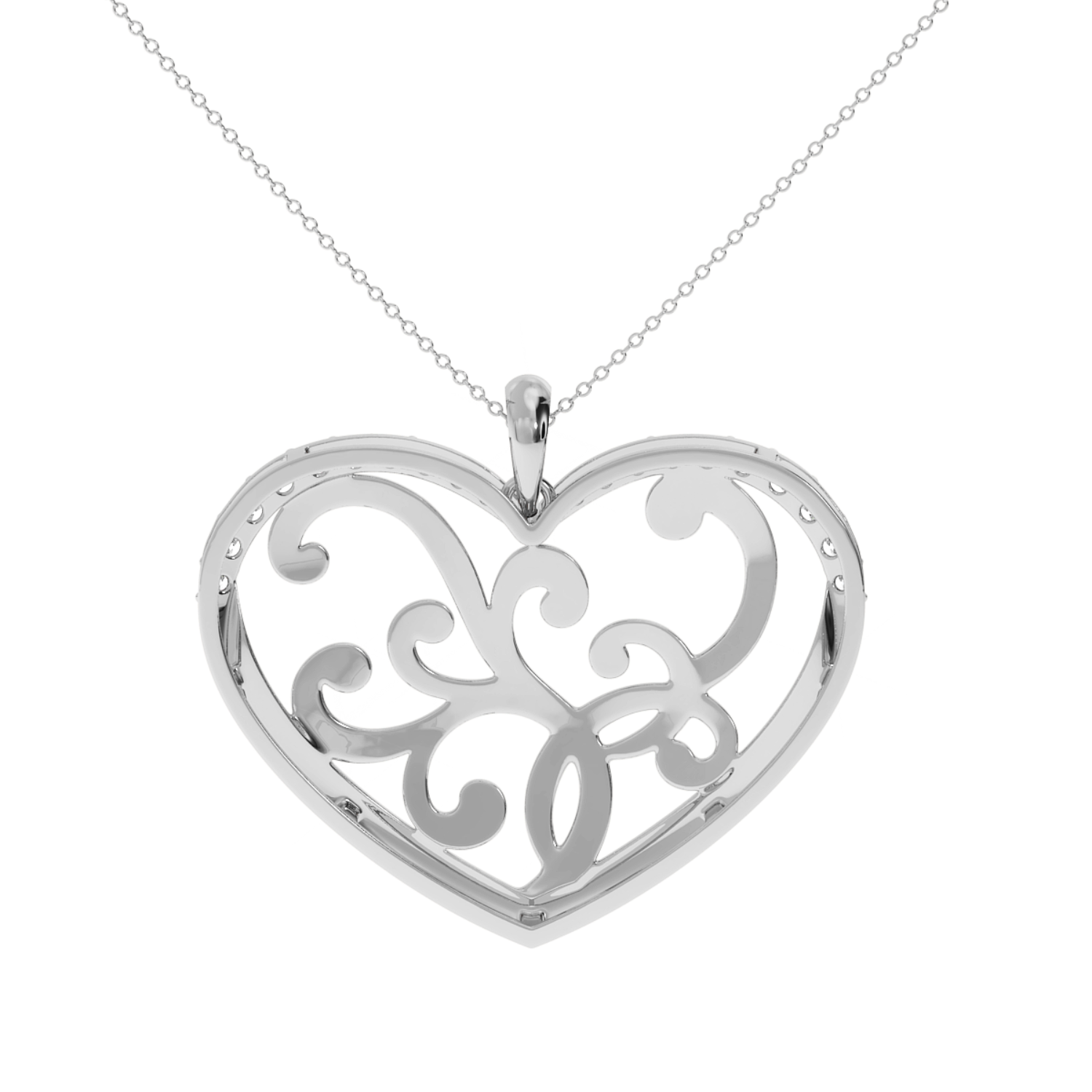 Solitairekart 0.23 Carat Heart Lab Grown Diamond Pendant