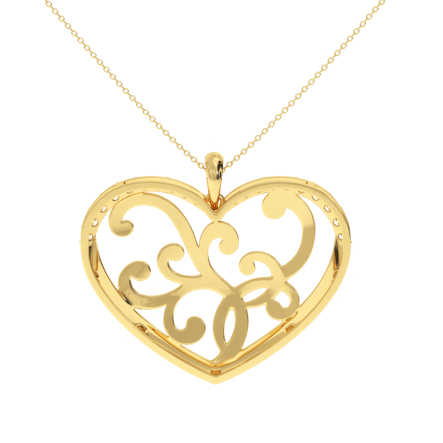 Solitairekart 0.23 Carat Heart Lab Grown Diamond Pendant