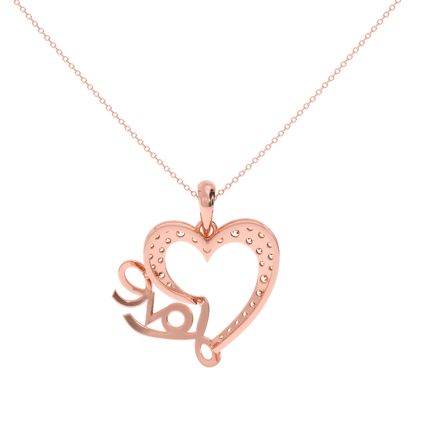 Solitairekart Elegant Heart Locket Pendant - 0.27 Carat Lab Diamond