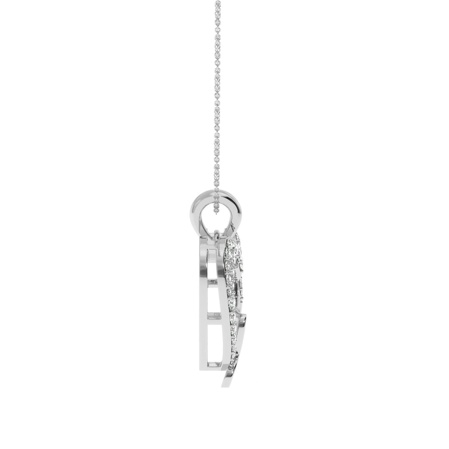 Solitairekart Elegant Heart Locket Pendant - 0.27 Carat Lab Diamond