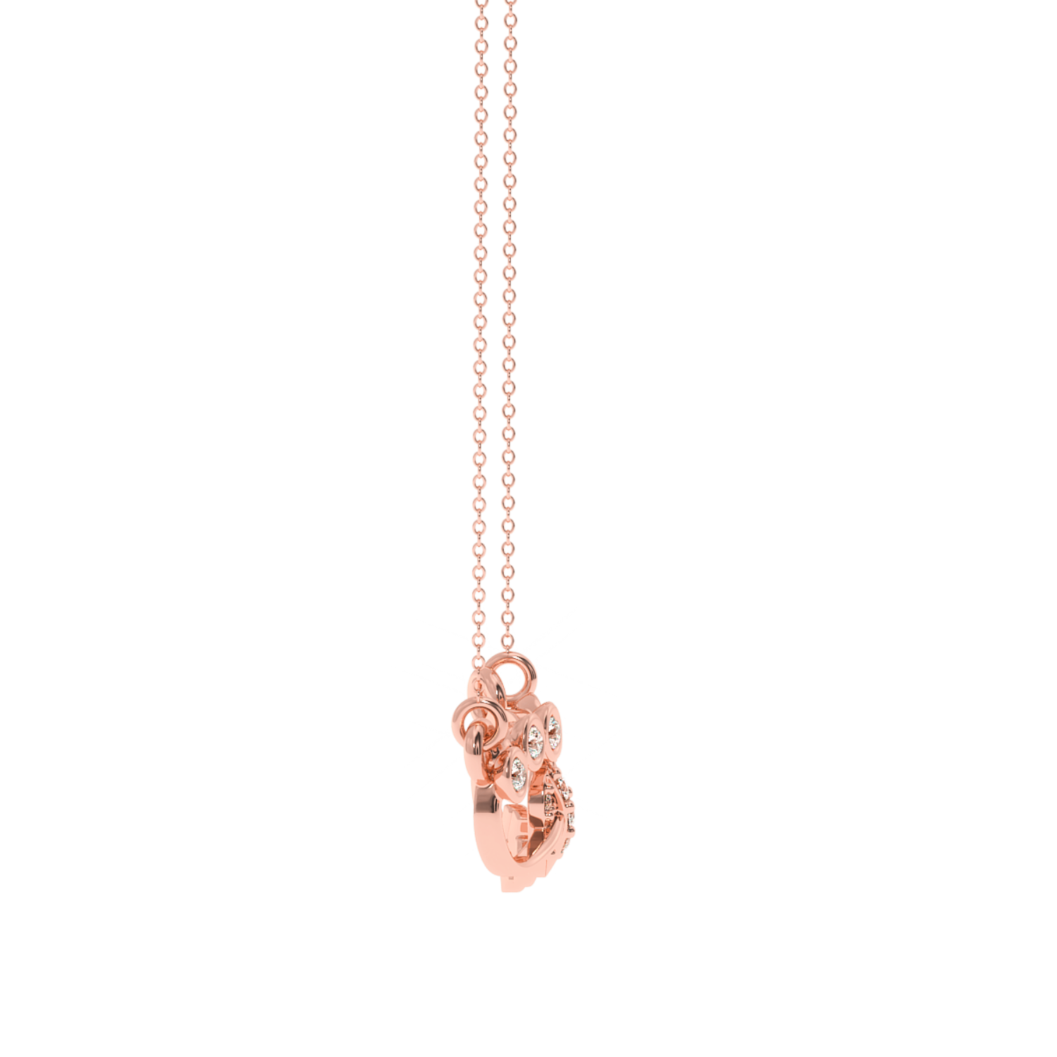 Solitairekart Elegant Cupid Heart Pendant - 0.11 Carat Lab Diamond