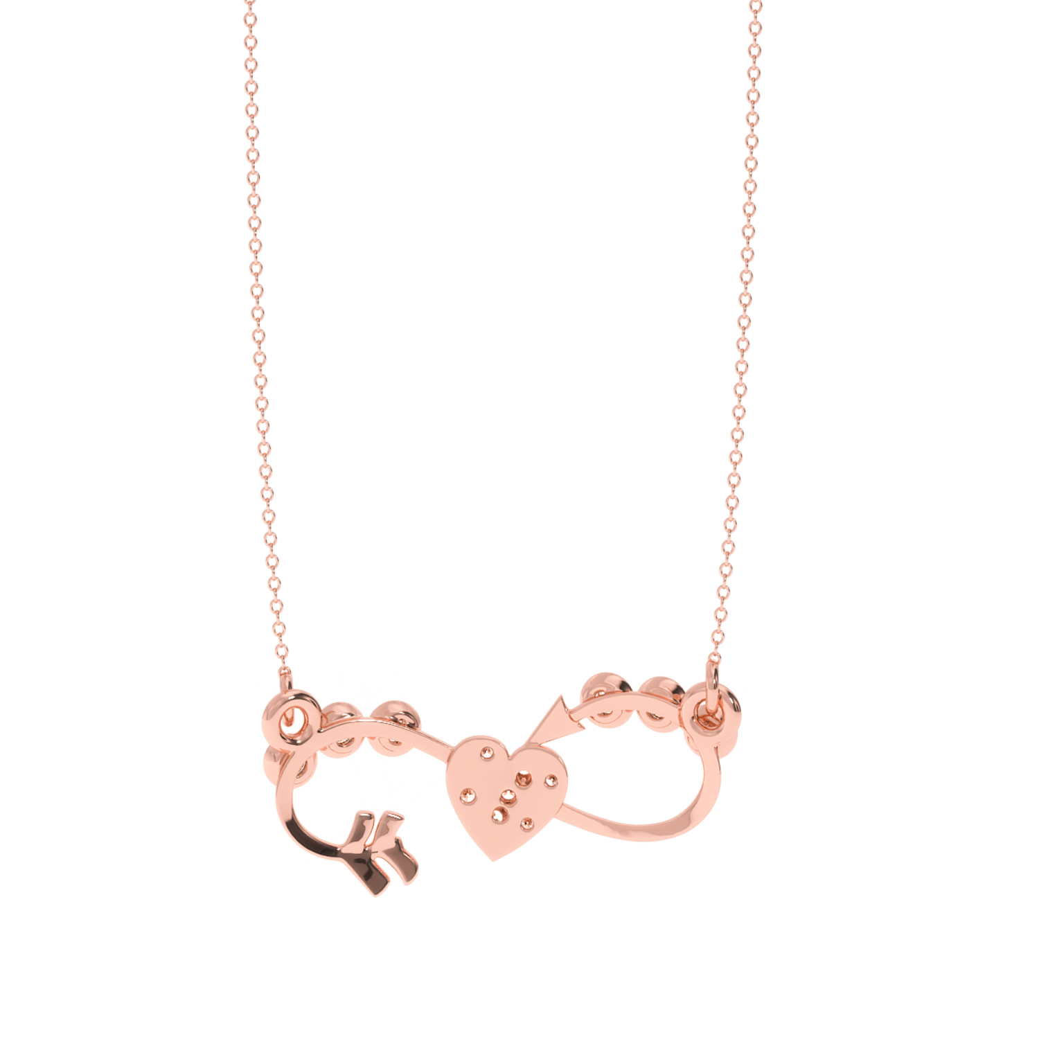 Solitairekart Elegant Cupid Heart Pendant - 0.11 Carat Lab Diamond