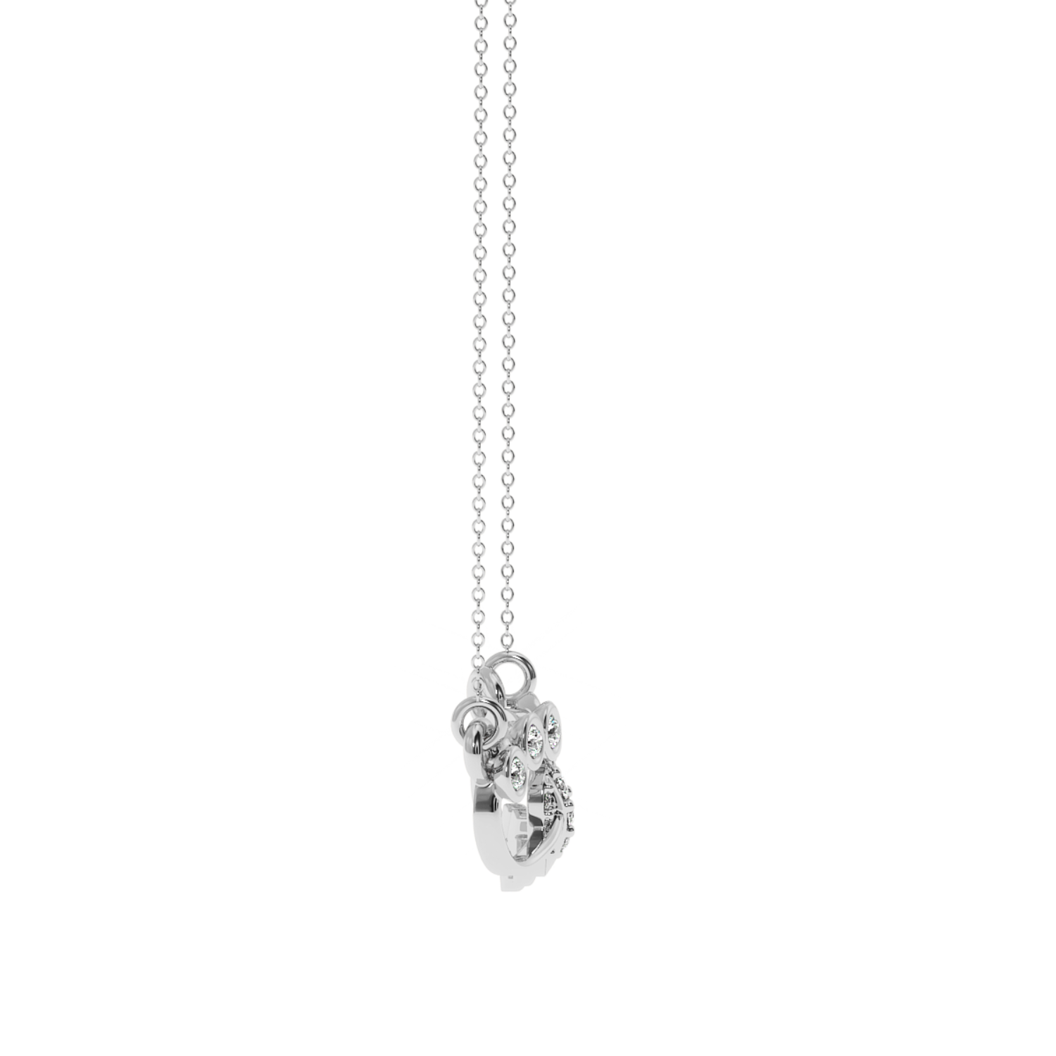 Solitairekart Elegant Cupid Heart Pendant - 0.11 Carat Lab Diamond