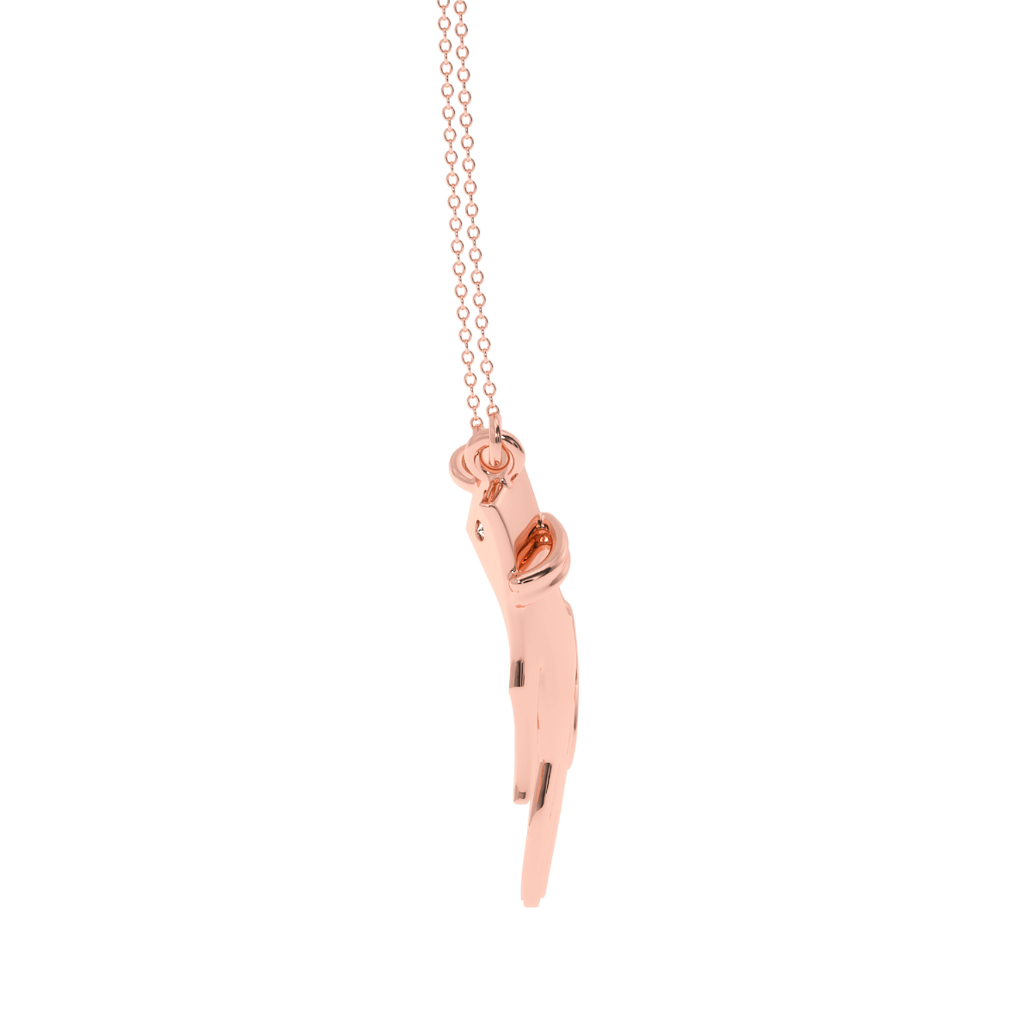 Solitairekart Together Forever Lab Grown Diamond Pendant - 0.06 Carat