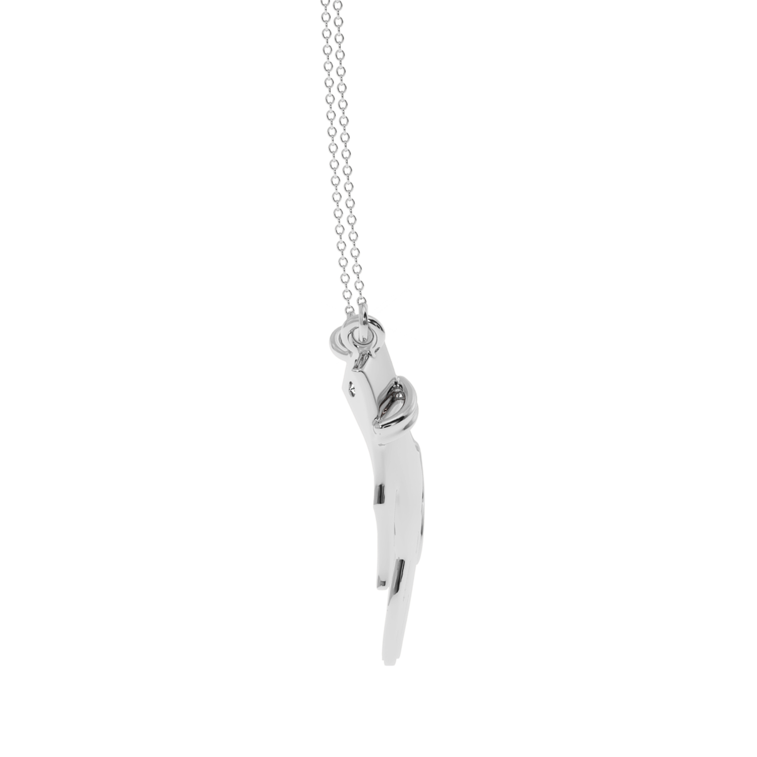 Solitairekart Together Forever Lab Grown Diamond Pendant - 0.06 Carat