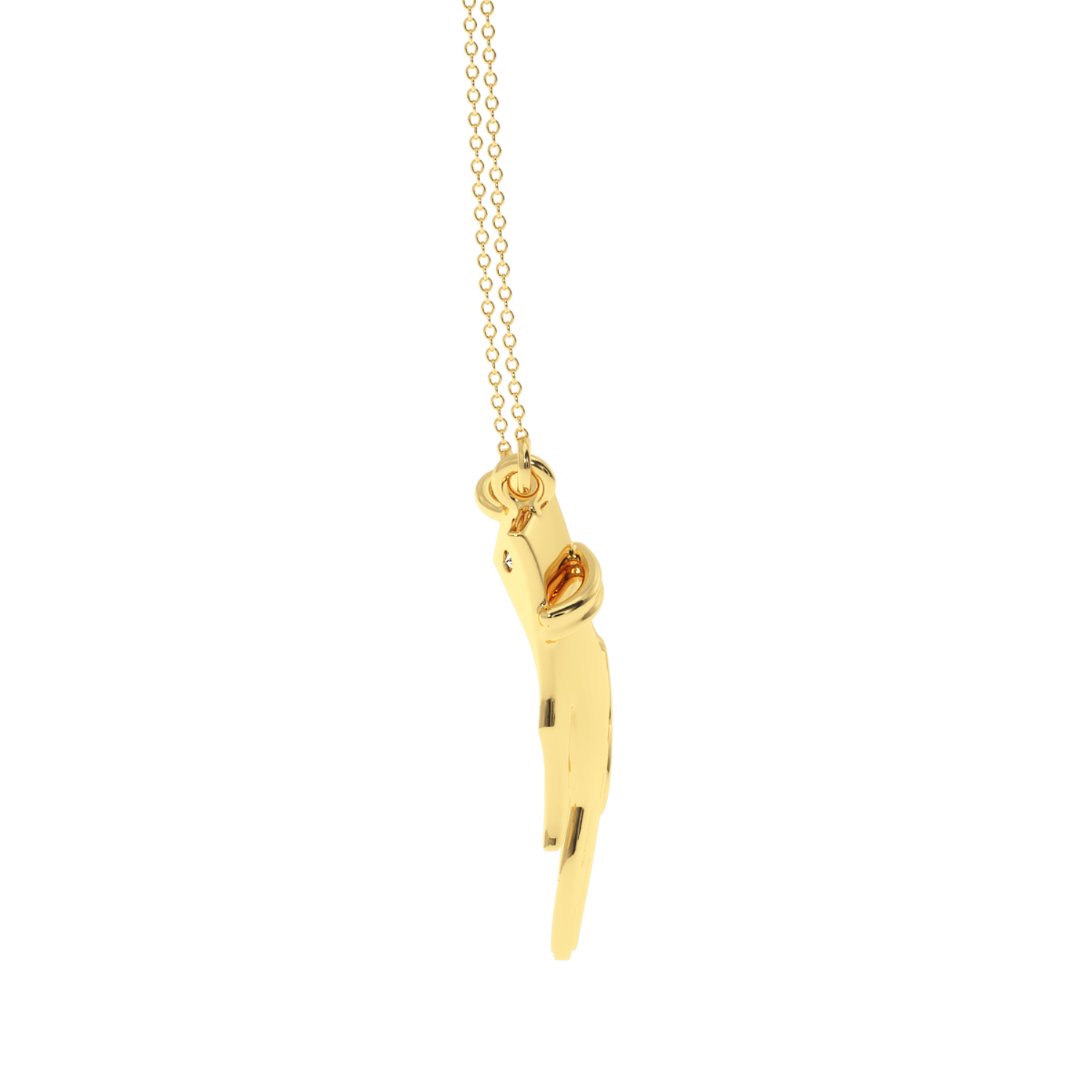 Solitairekart Together Forever Lab Grown Diamond Pendant - 0.06 Carat