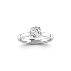 SolitaireKart 1.00 Ct E VS2 White Gold Lab Grown Diamond Engagement Ring – Luxury Bridal Jewelry