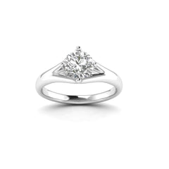 Solitairekart 1 Carat White Gold Lab Grown Diamond Engagement Ring – F Color VS1 Clarity
