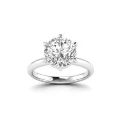 SolitaireKart 2.75 Carat White Gold Lab Grown Diamond Engagement Ring – F Color VS2 Clarity