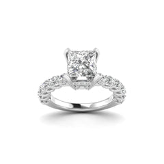SolitaireKart 3.66 Carat White Gold Lab Grown Diamond Engagement Ring – E Color VS2 Clarity