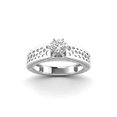 Solitairekart White Gold 0.61 Carat Lab Grown Diamond Engagement Ring – D Color VS2 Clarity