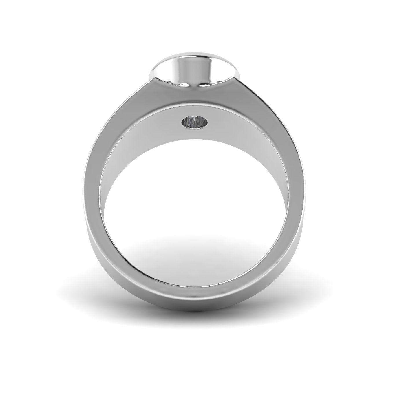 White Gold Studded 1 Carat Lab Grown Diamond Ring-F Color VS1 Clarity.