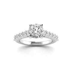 SolitaireKart Brilliant 1.54 Ct E VS2 White Gold Lab Grown Diamond Engagement Ring