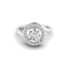 SolitaireKart  1.092 Ct White Gold Lab Grown Diamond Engagement Ring – E Color VVS Radiance