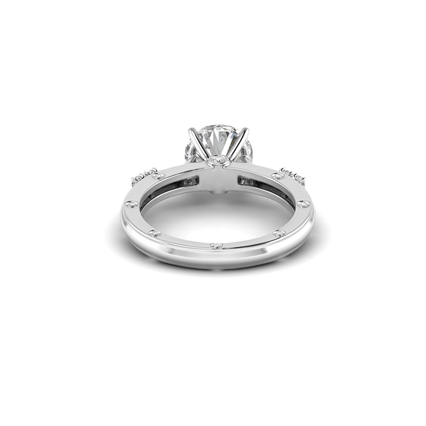 White Gold 2.15 Ct Lab Diamond Ring – E Color VS2 Clarity