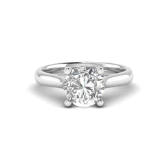 SolitaireKart  1.5 Ct E VS1 Lab Grown Diamond Engagement Ring in White Gold – Elegant & Certified