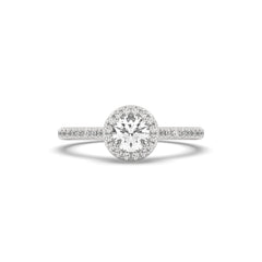 SolitaireKart 1.132 Ct F VS1 Certified Lab Grown Diamond Engagement Ring – White Gold Finish