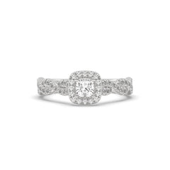 SolitaireKart  1.028 Carat F VS1 Lab Grown Diamond Engagement Ring in White Gold
