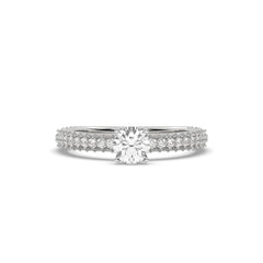 SolitaireKart  Brilliant 1.138 Carat Lab Grown Diamond Ring – F Color VS1 Sparkle in White Gold