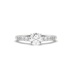 SolitaireKart  Brilliant 1.03 Ct F VS2 Lab Diamond Ring – Timeless White Gold Engagement Style