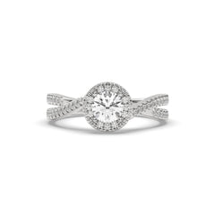 SolitaireKart  1.072 Ct E VS1 Lab Grown Diamond Ring – Classic White Gold Engagement Design