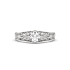 SolitaireKart 1.07 Carat E VS1 Lab Grown Diamond Ring – Classic White Gold Engagement Style