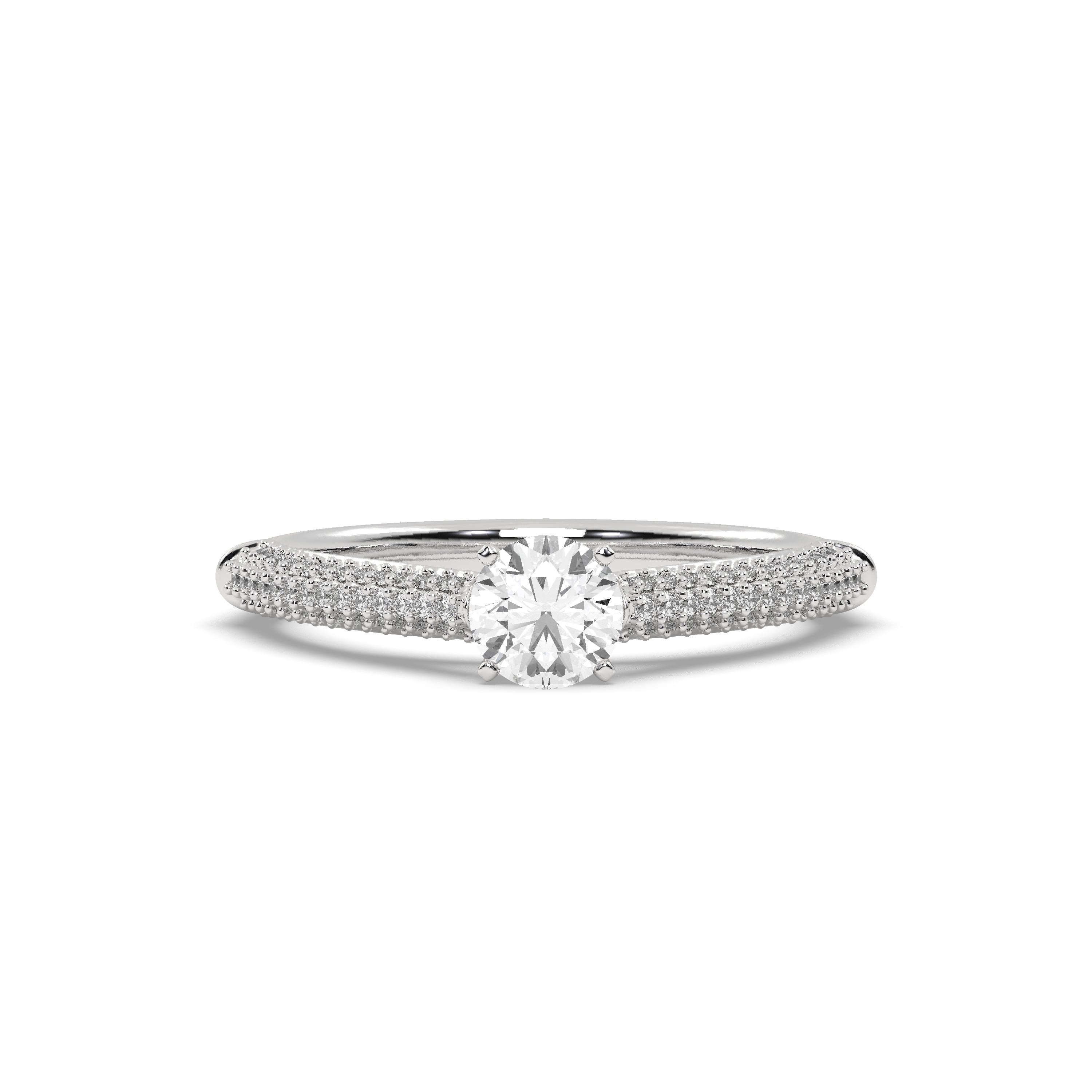 Solitairekart Brilliant Round Cut 1.090 carat Solitaire Lab Grown Diamond Ring