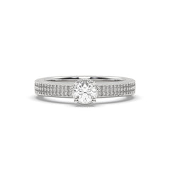 SolitaireKart  0.954 Carat White Gold Lab Grown Diamond Ring – E Color VS2 Brilliance