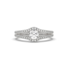 SolitaireKart Elegant 0.674 Carat F VS1 White Gold Lab Grown Diamond Engagement Ring