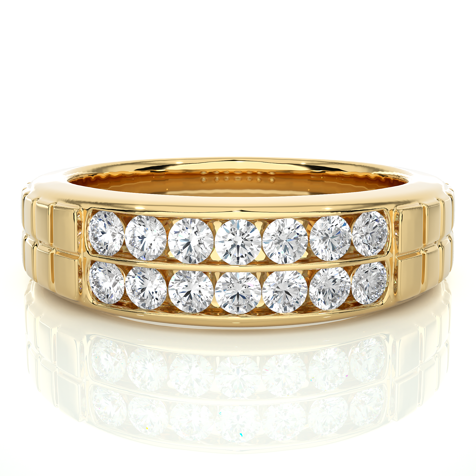 0.82 Carat IJ Color VS1 Clarity Diamond Studded Natural Diamond Ring.