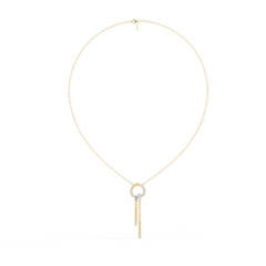Solitairekart 0.38ct Natural Diamond Chain-Necklace, GH Color, VS Clarity
