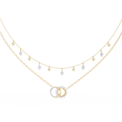 Solitairekart 0.28ct Multi-Strand Lab Grown Diamond Dangle Necklace
