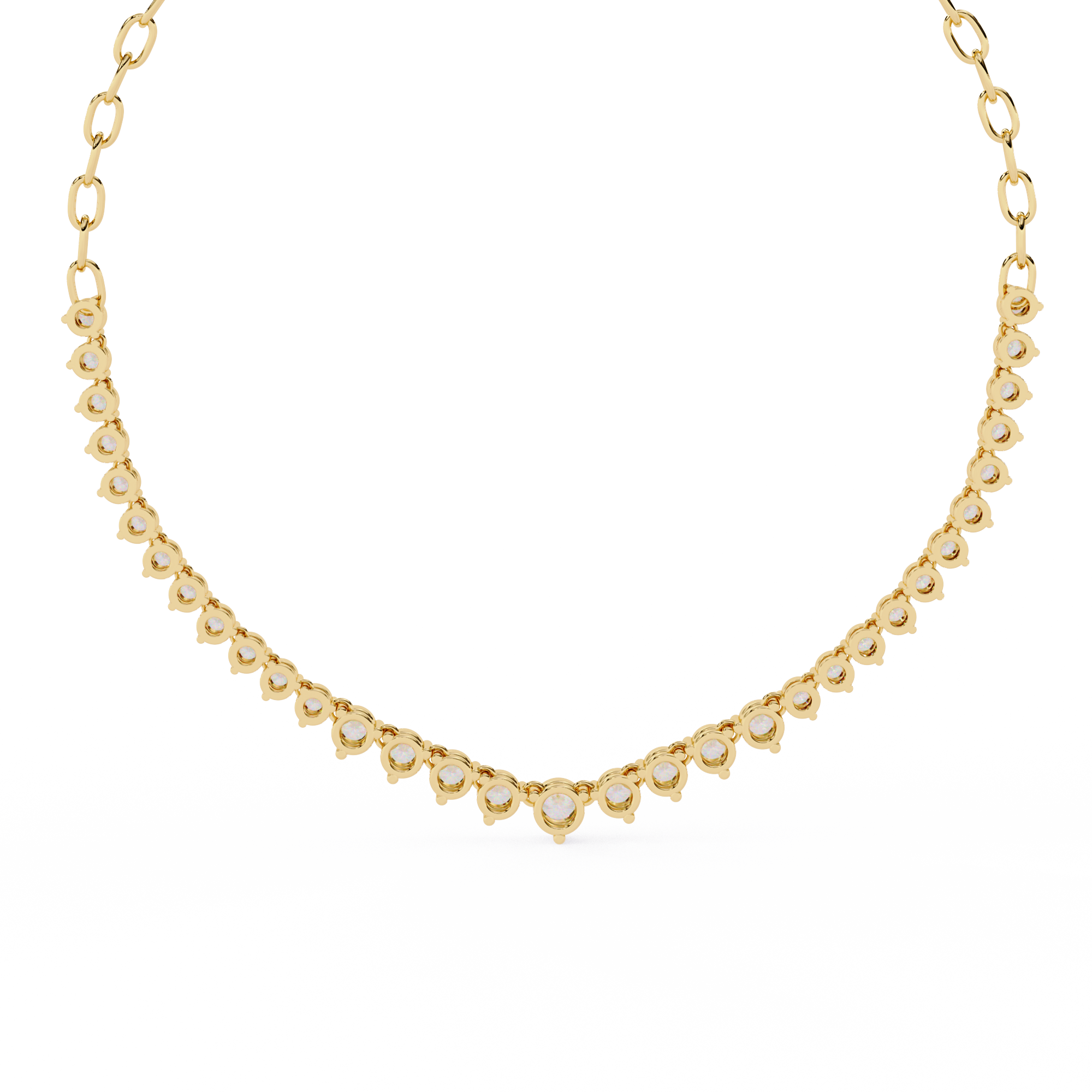 Solitairekart 1.29ct Lab Grown Diamond Tennis Necklace