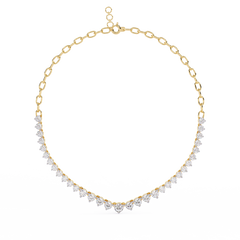 Solitairekart 1.29ct Natural Diamond Eternity Necklace - EF Color, VS Clarity