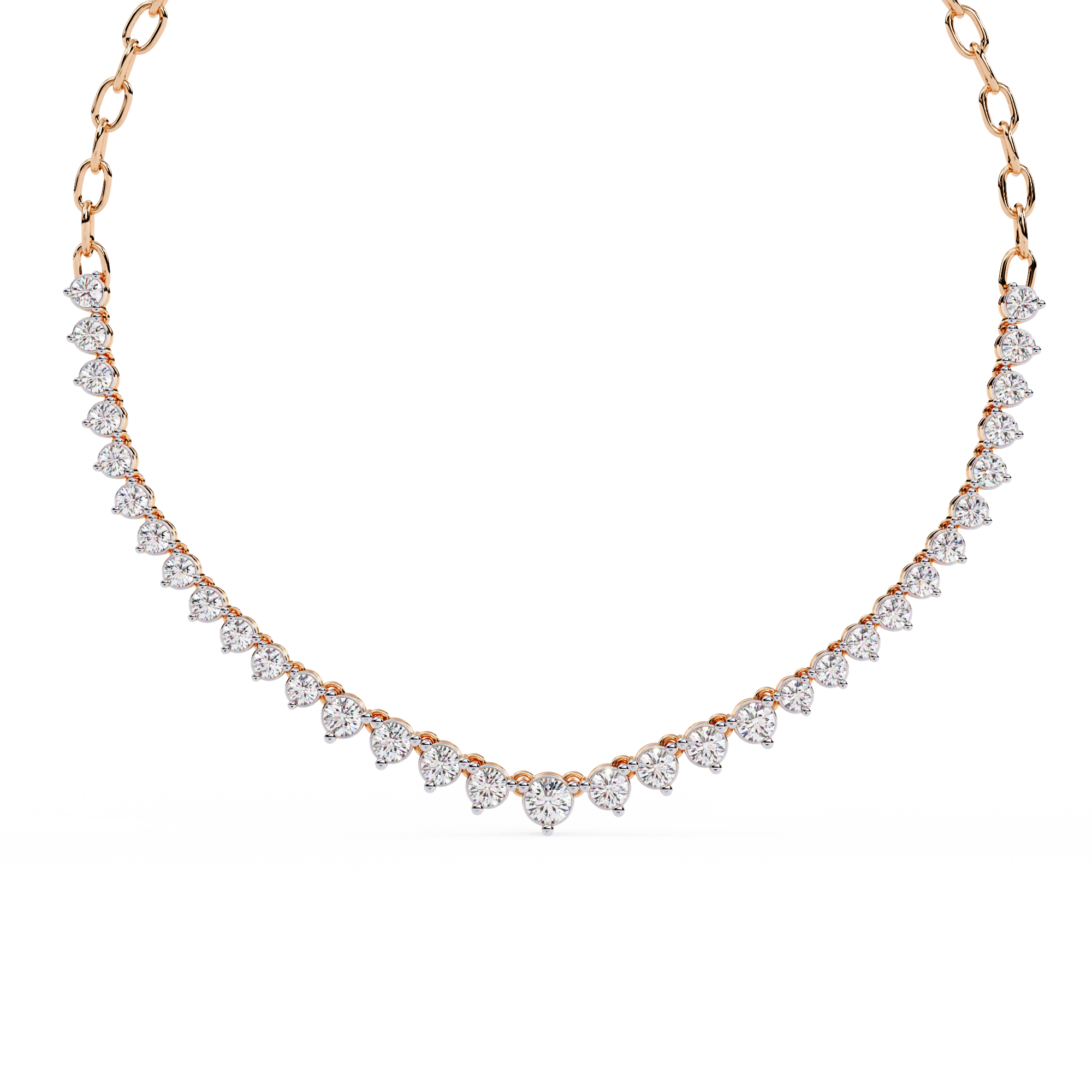 Solitairekart 1.29ct Natural Diamond Eternity Necklace-HI Color, VS-SI Clarity