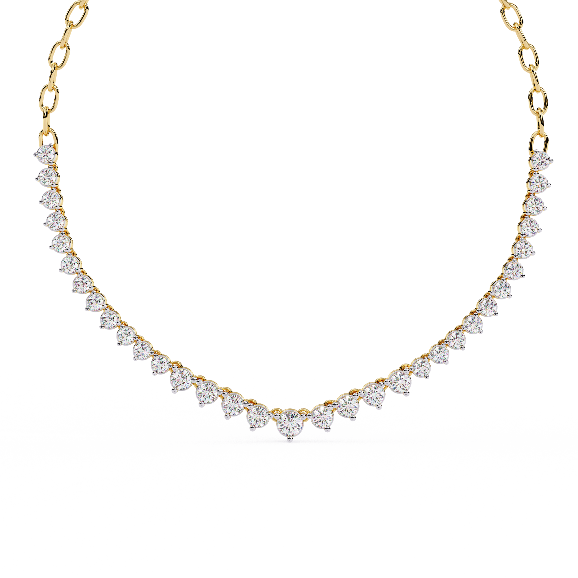 Solitairekart 1.29ct Lab Grown Diamond Tennis Necklace