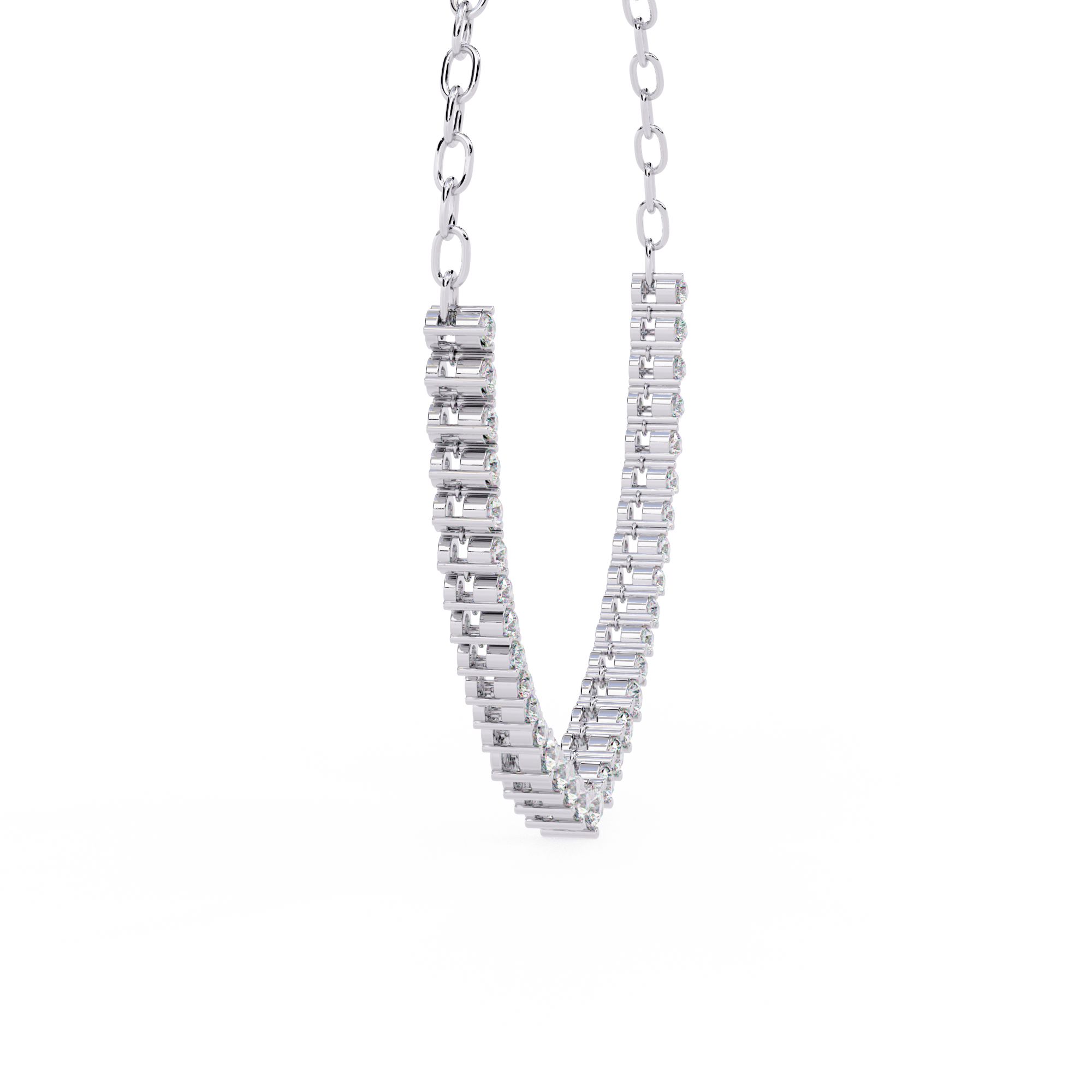 Solitairekart 1.29ct Lab Grown Diamond Tennis Necklace