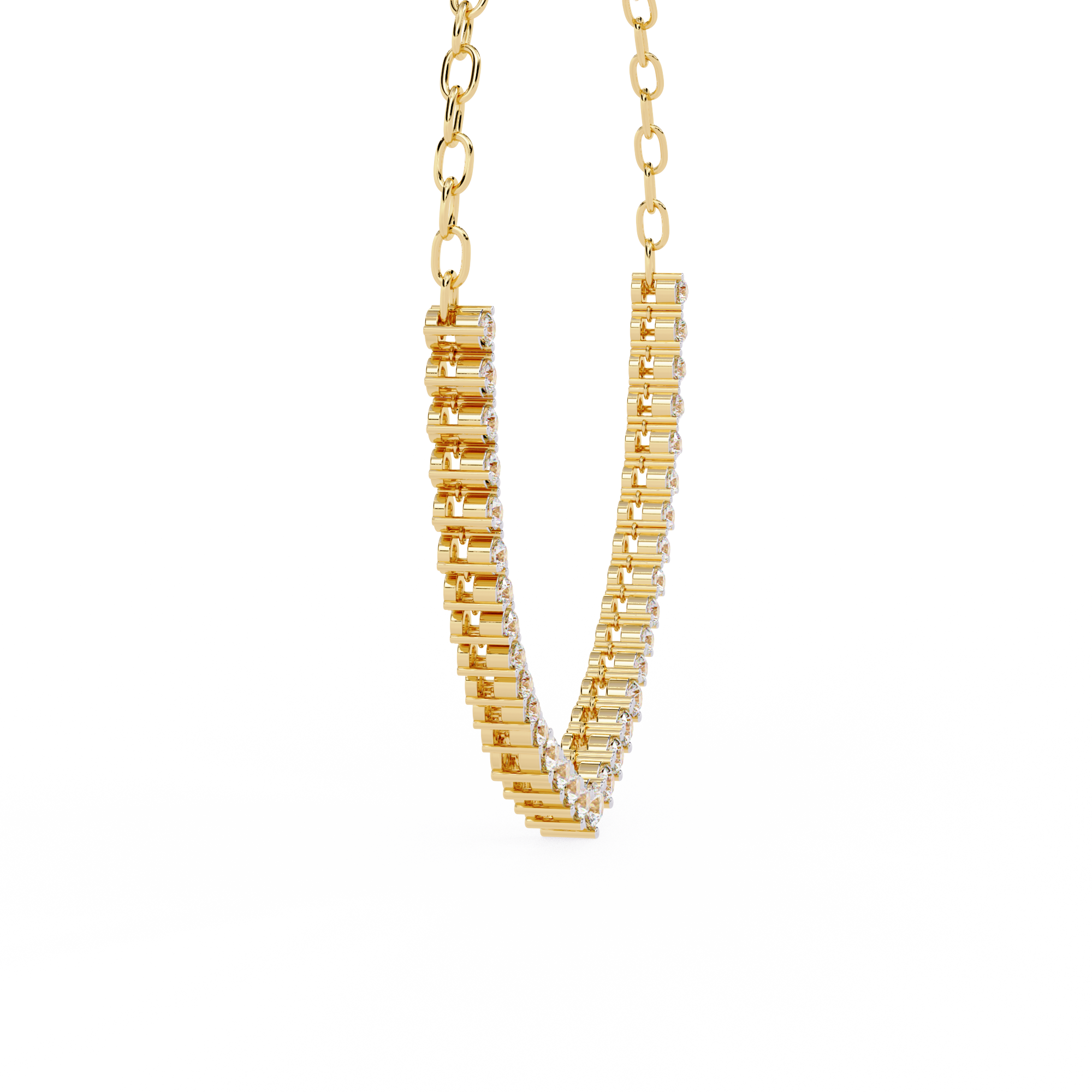 Solitairekart 1.29ct Lab Grown Diamond Tennis Necklace