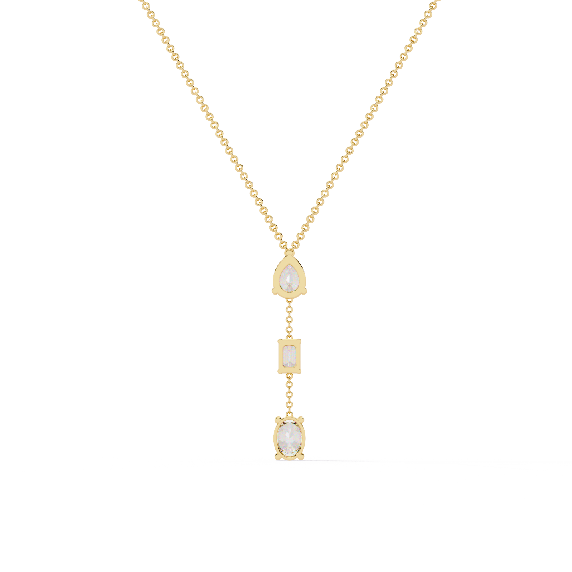 Solitairekart 1.54ct Triad Lab Grown Diamond Y-Pendant