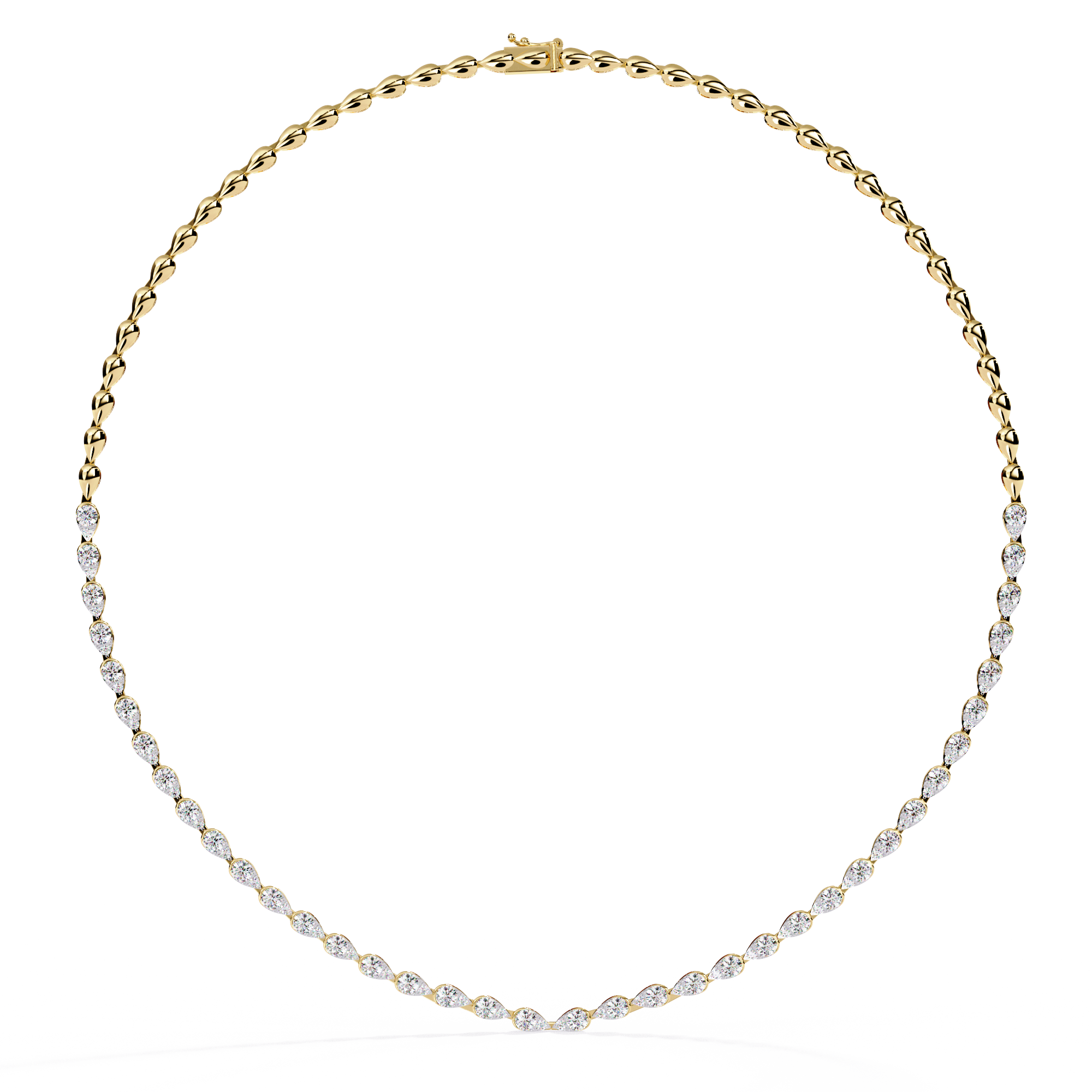 Solitairekart 4.84ct Natural Diamond Tennis Necklace-HI Color, VS-SI Clarity