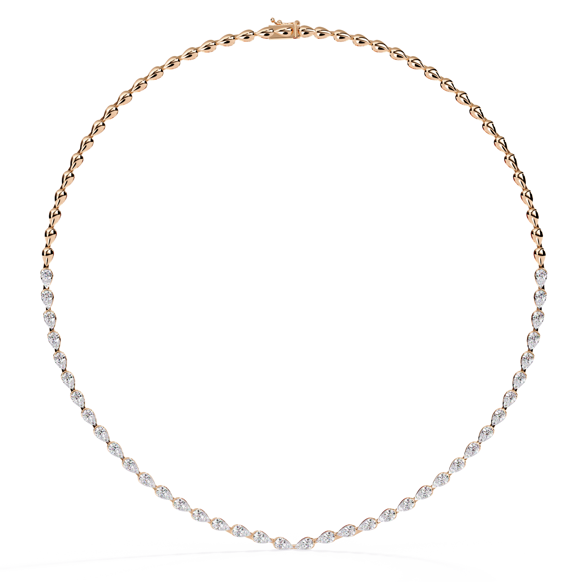 Solitairekart 4.84ct Natural Diamond Tennis Necklace-HI Color, VS-SI Clarity
