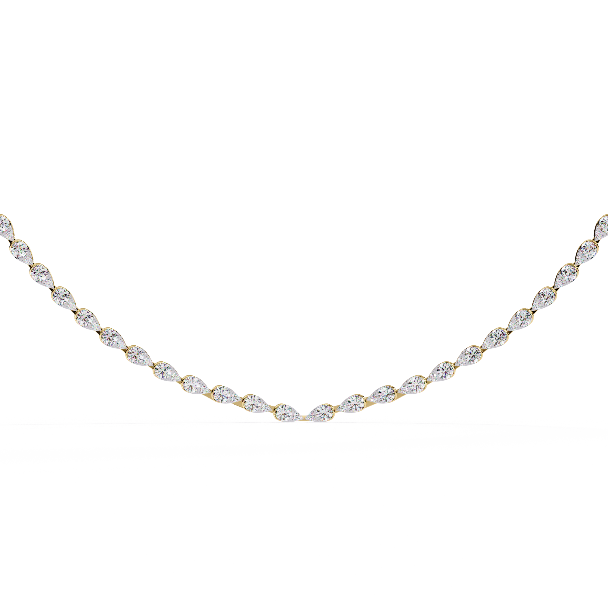 Solitairekart 4.84ct Natural Diamond Tennis Necklace-HI Color, VS-SI Clarity