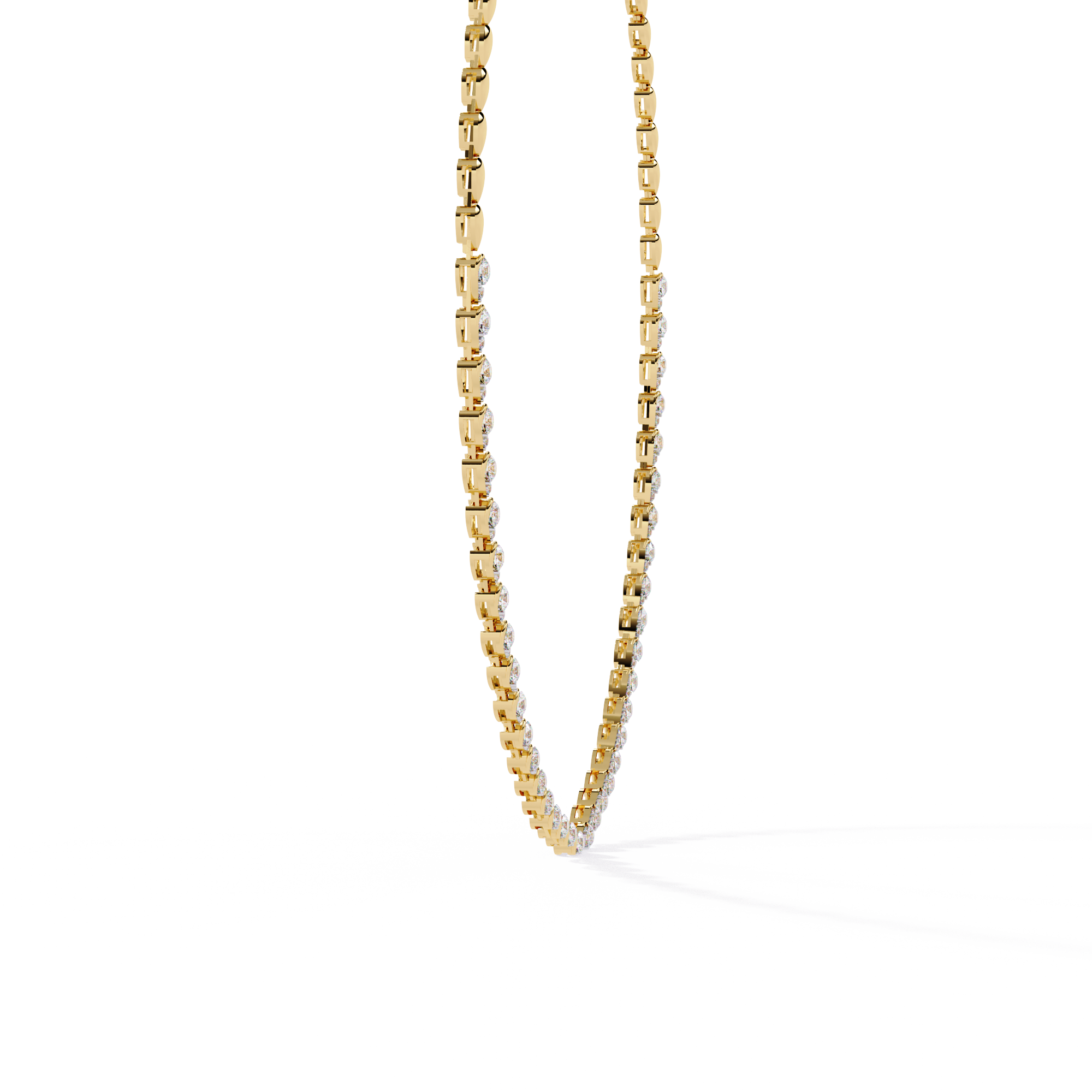 Solitairekart 4.84ct Natural Diamond Tennis Necklace-HI Color, VS-SI Clarity